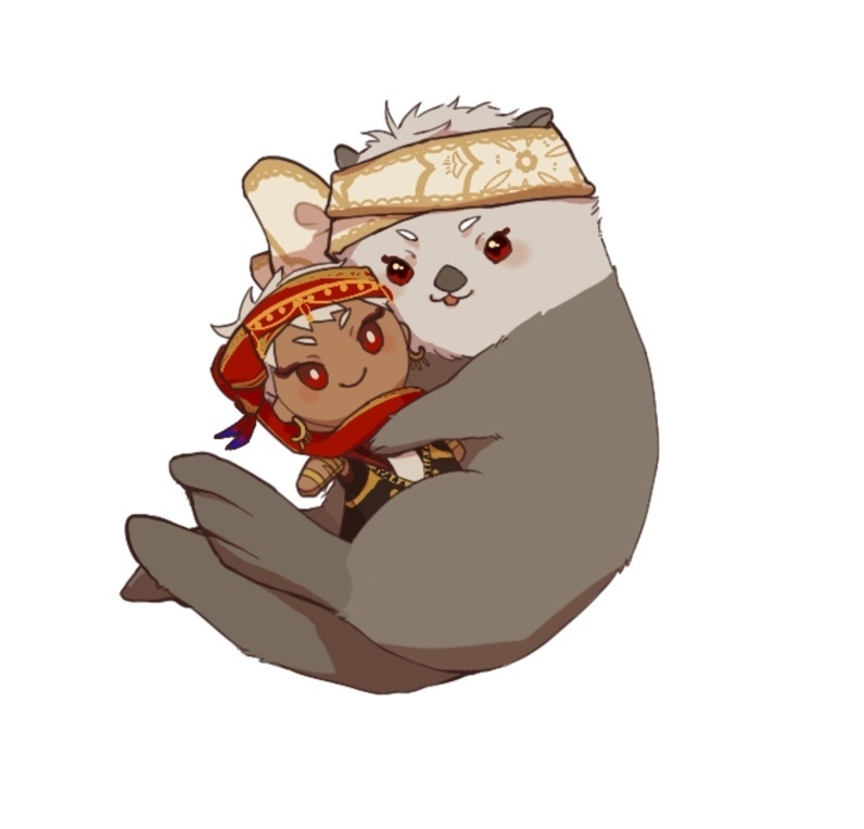 ラッコ＆カリぬいアクリルキーホルダー