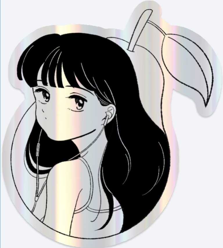 【Sticker】アイコン (ホログラム / モノクロ / カラー )