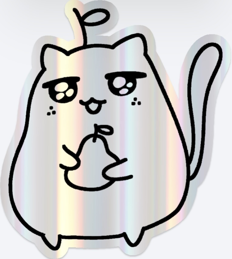 【Sticker】 梨ニャンさん(ホログラム / カラー )
