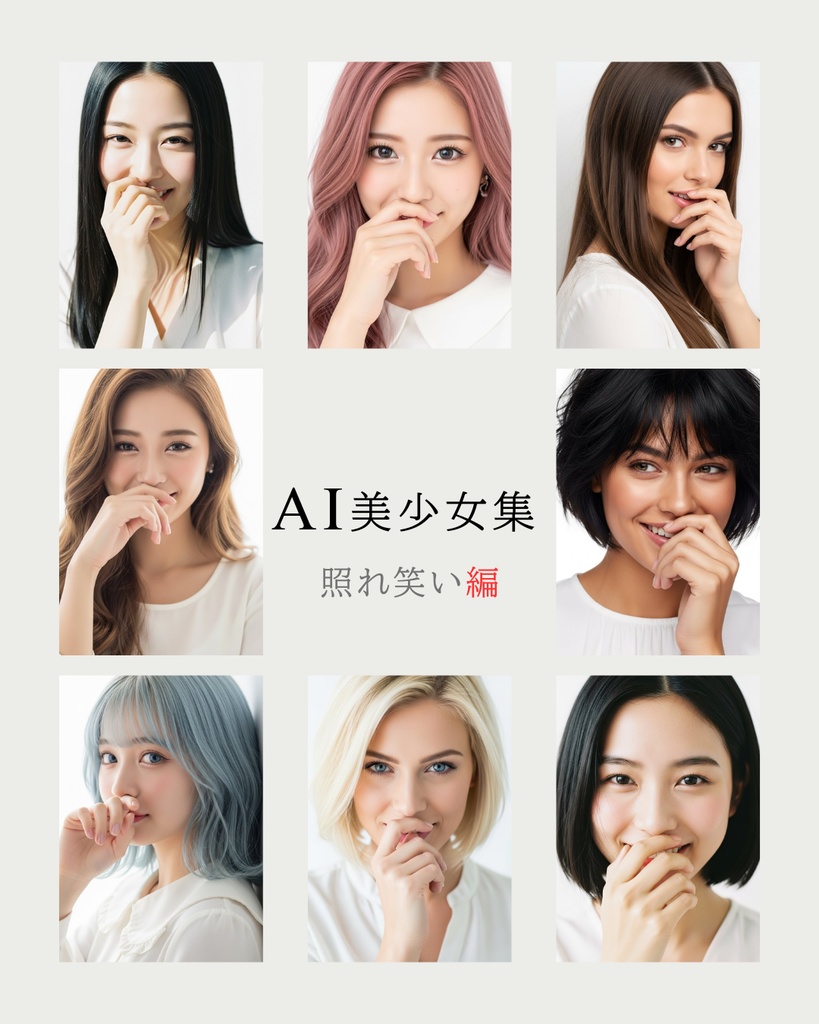 AI美少女集　照れ笑い編