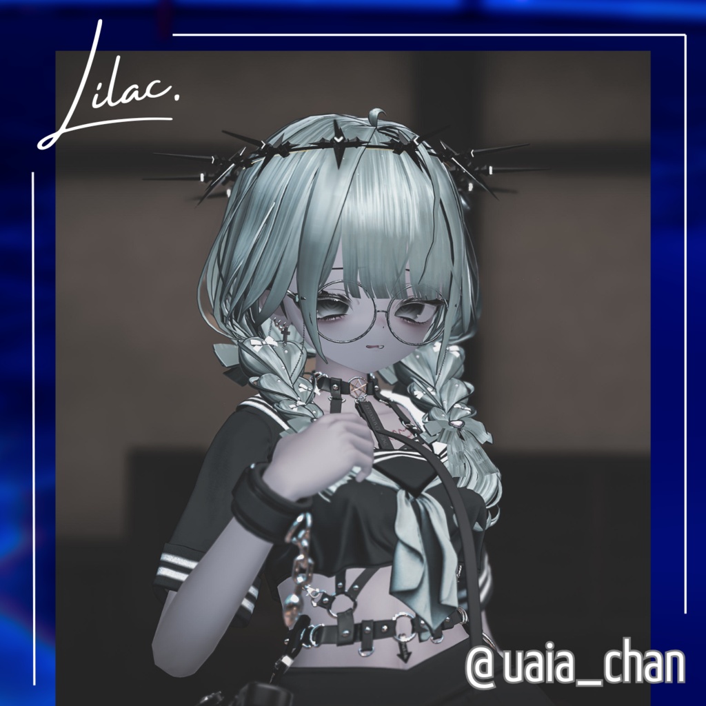 【VRChat】ChainGlasses 【MA対応】【22アバター対応】