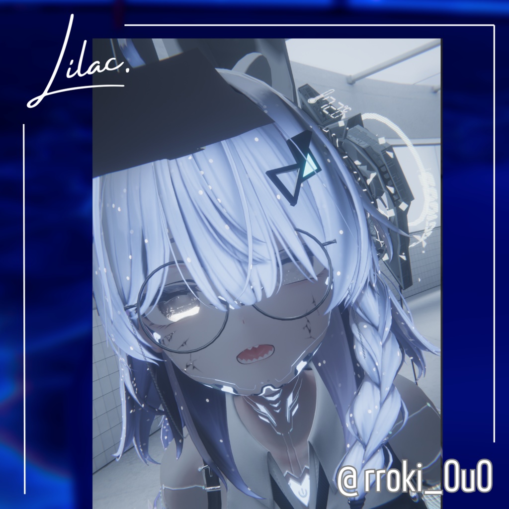 【VRChat】ChainGlasses 【MA対応】【22アバター対応】