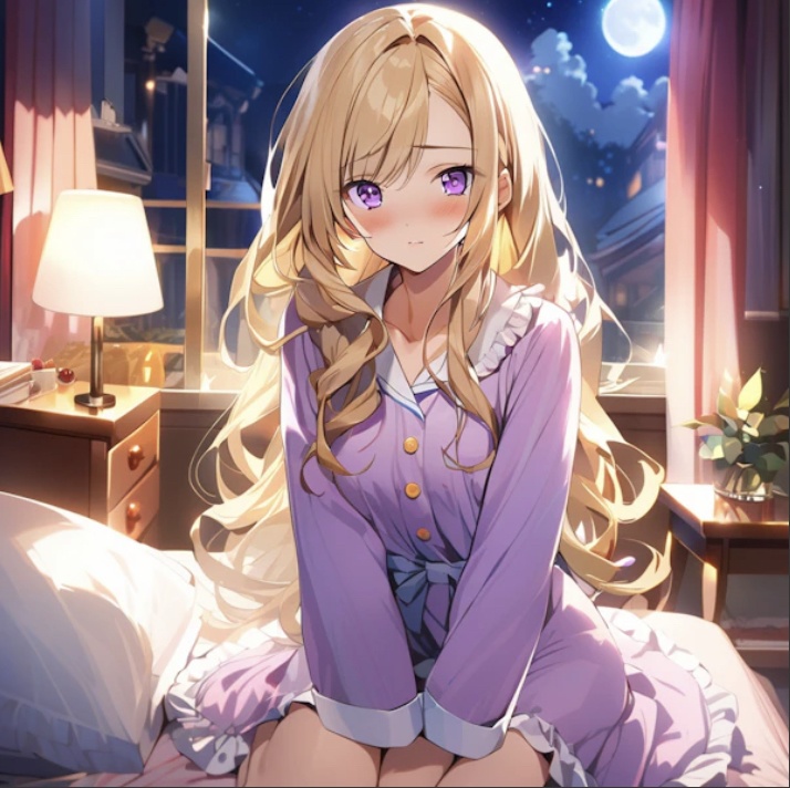 金髪アイドルとお泊まりデート