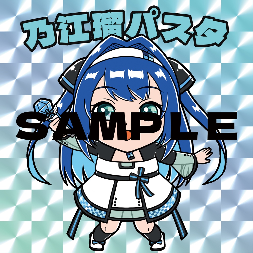 【パスタver.】ビッ〇リマン風シール（48mm×48mm）【お誕生日記念グッズ】