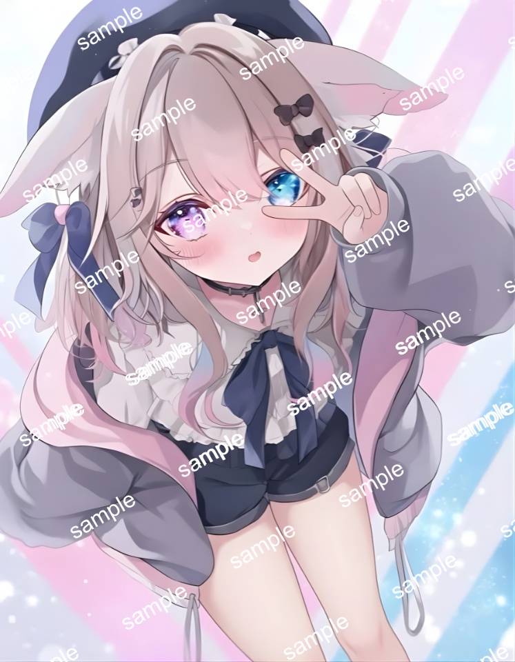 【限定1点】猫耳ベレーとハーネスちゃん【Vライバーデビューフルセット】