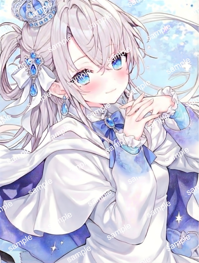 【限定1点】星空マントの銀髪プリンセス【Vライバーデビューフルセット】