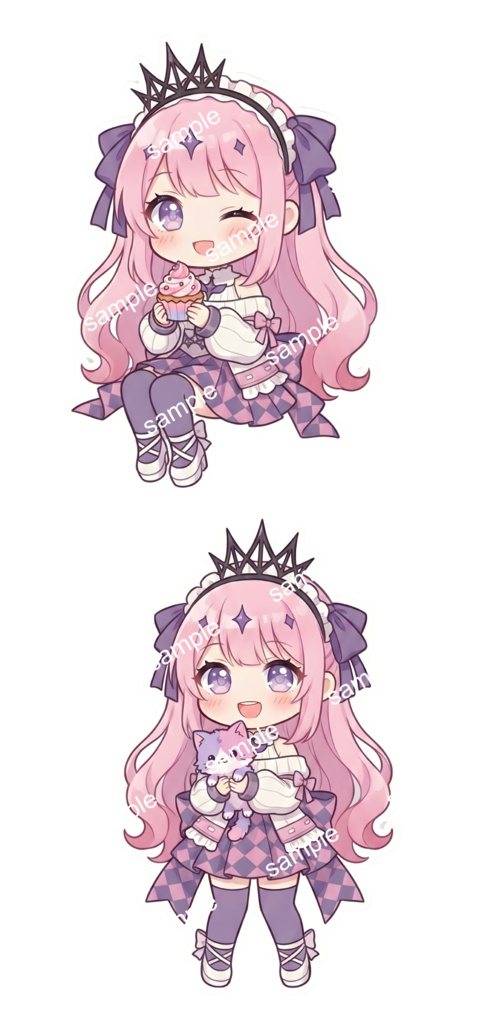 【限定1点】ダイヤ柄ドレスの魔法少女【Vライバーデビューフルセット】