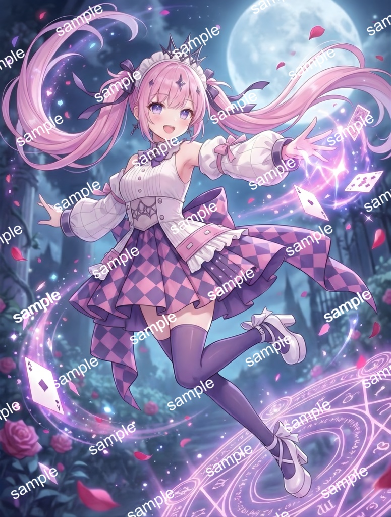 【限定1点】ダイヤ柄ドレスの魔法少女【Vライバーデビューフルセット】