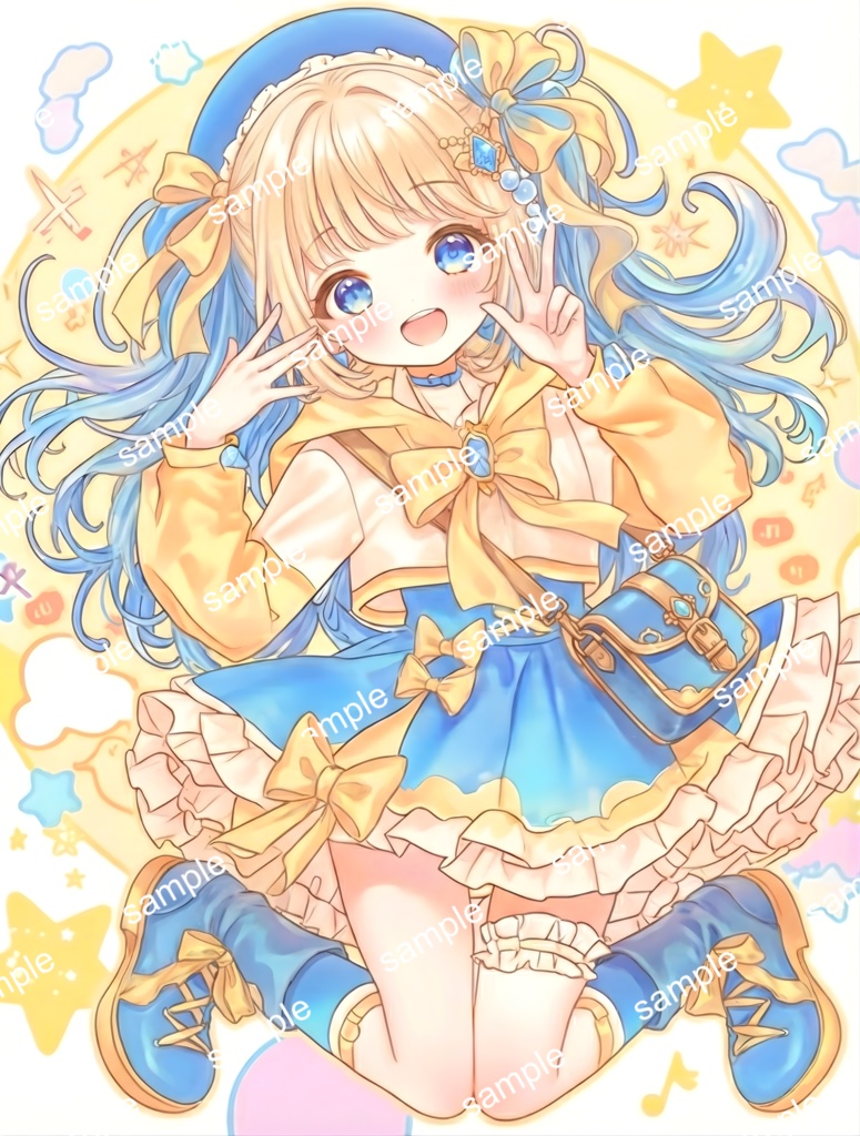 【限定1点】黄色セーラーのロングちゃん【Vライバーデビューフルセット】