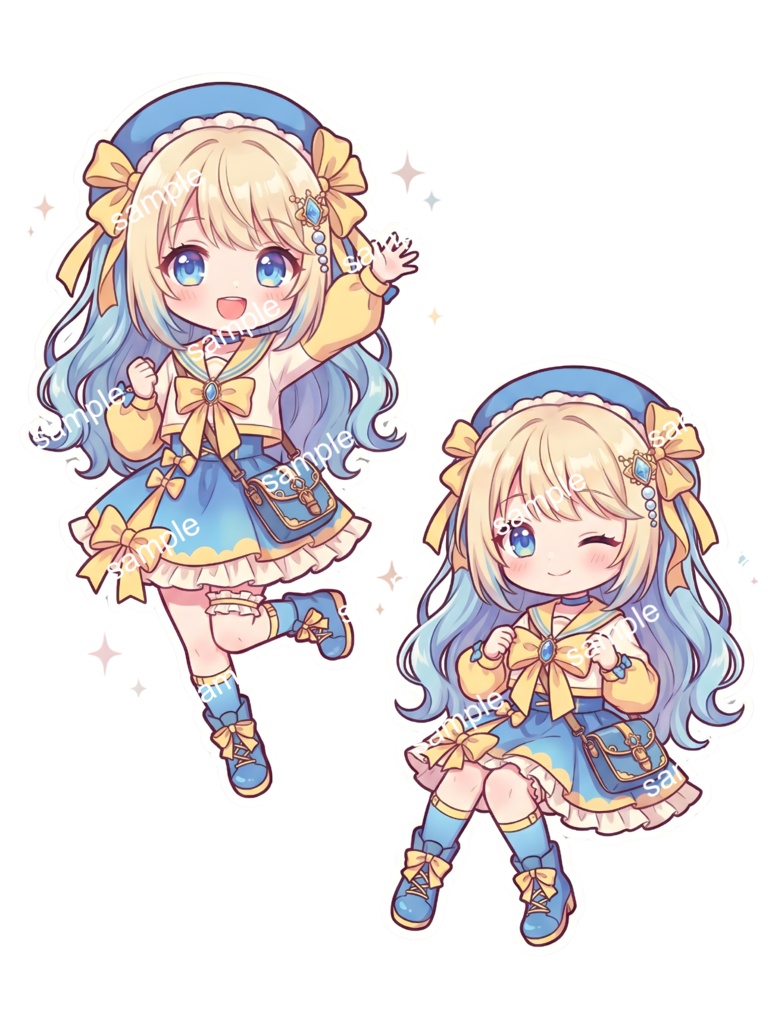 【限定1点】黄色セーラーのロングちゃん【Vライバーデビューフルセット】