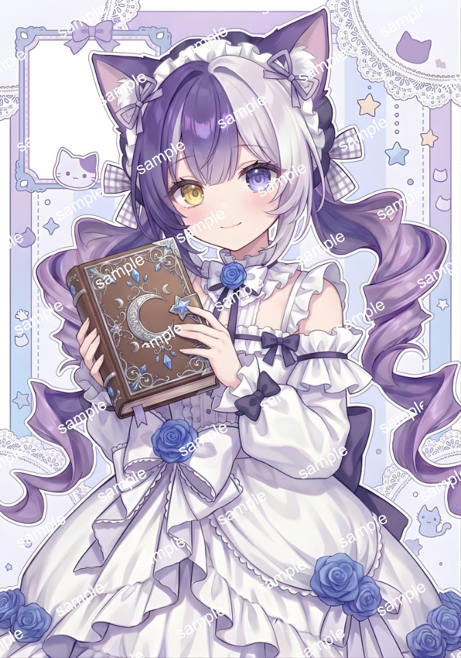 【限定1点】猫耳と猫ステッキのオッドアイちゃん【Vライバーデビューフルセット】