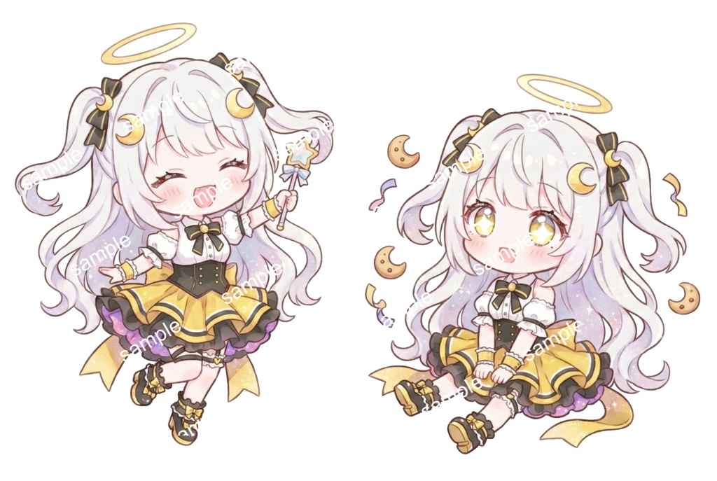 【無料】元気な天使系アイドルの立ち絵素材【VTuber/IRIAM/TRPG/ゲーム】