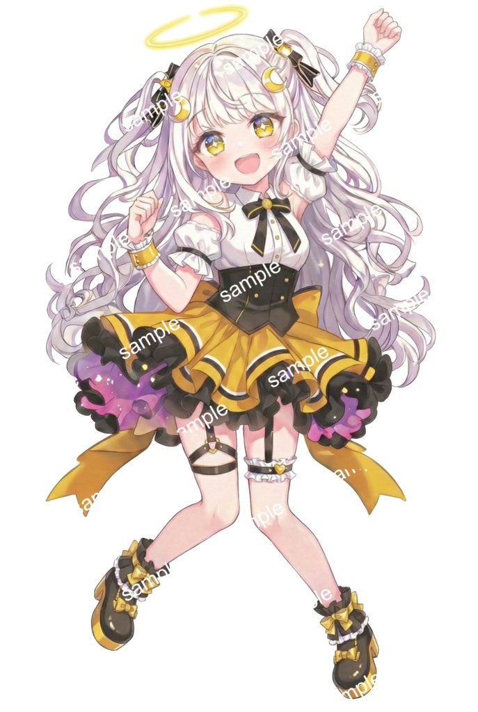 【無料】元気な天使系アイドルの立ち絵素材【VTuber/IRIAM/TRPG/ゲーム】