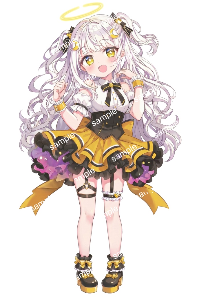 【無料】元気な天使系アイドルの立ち絵素材【VTuber/IRIAM/TRPG/ゲーム】