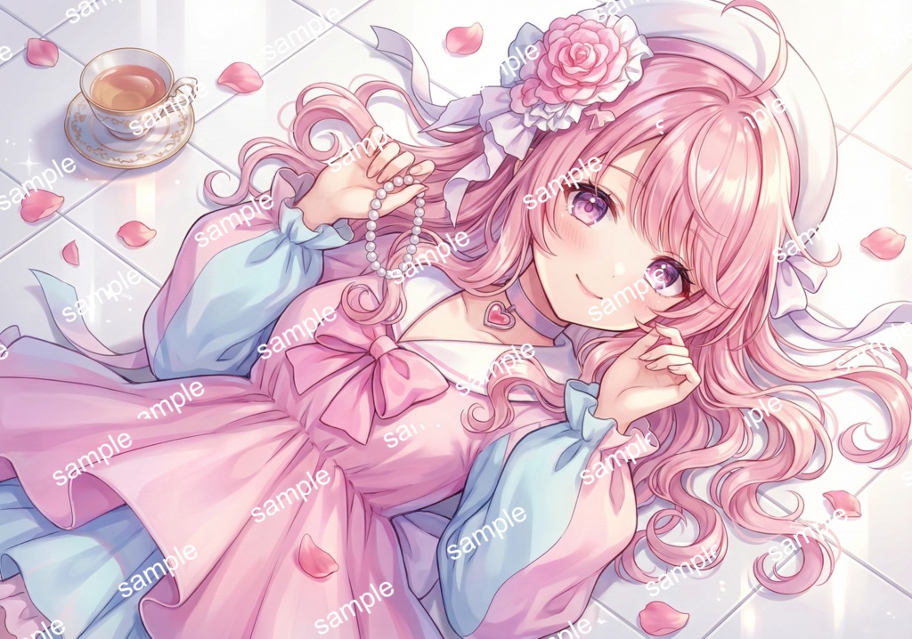 【限定1点】花飾りとパステルドレスちゃん【Vライバーデビューフルセット】