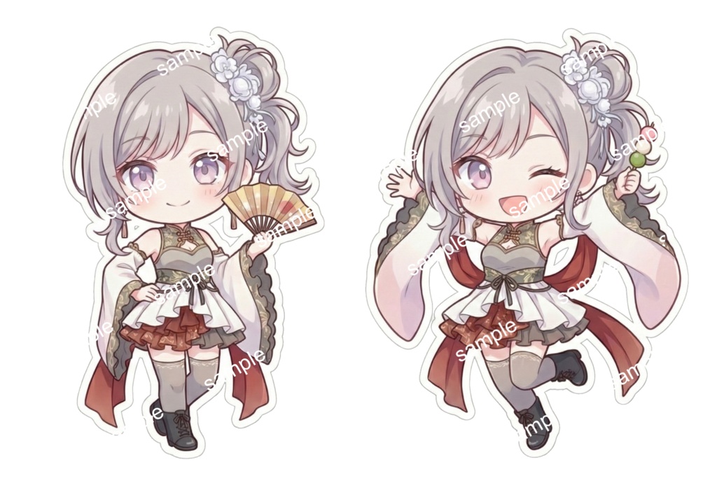 【限定1点】灰髪サイドテールのモダンチャイナ娘【Vライバーデビューフルセット】