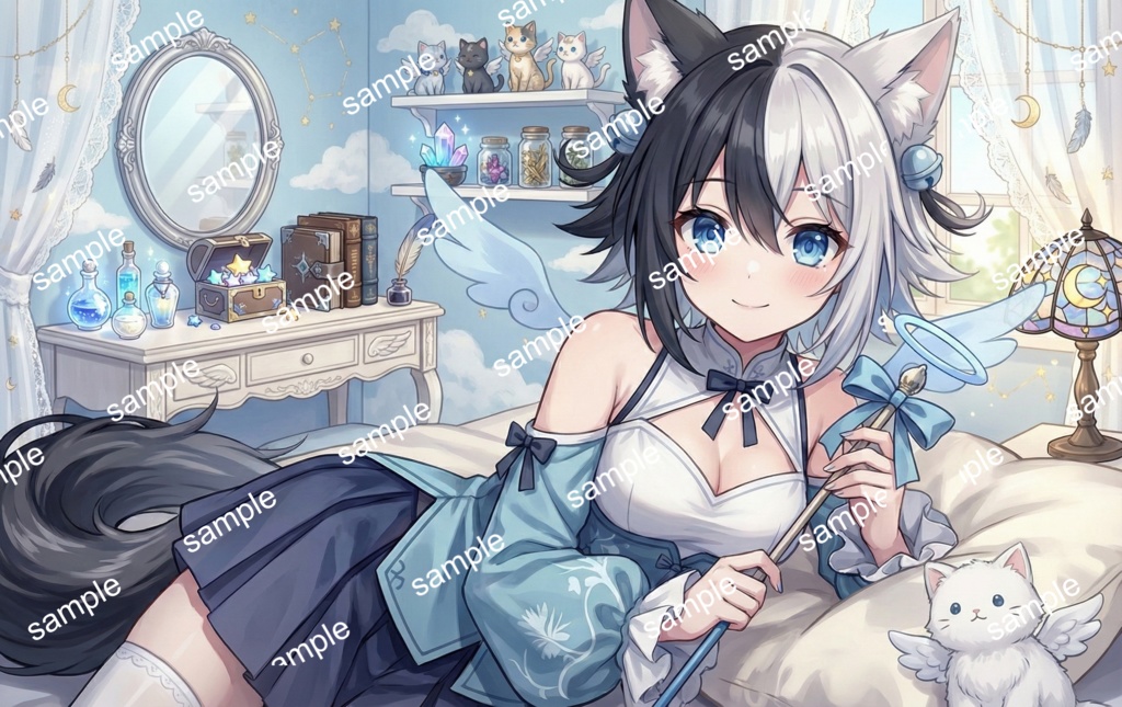 【限定1点】蒼空の天使狼ちゃん【Vライバーデビューフルセット】