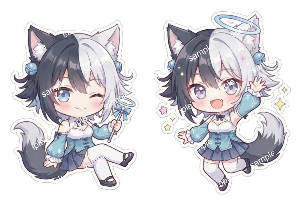 【限定1点】蒼空の天使狼ちゃん【Vライバーデビューフルセット】