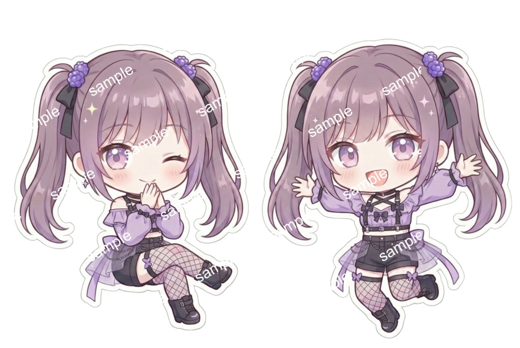 【限定1点】紫蝶の地雷系(アゲハ)【Vライバーデビューフルセット】