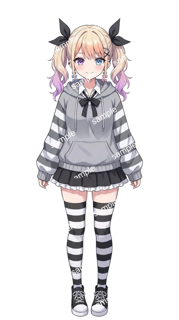 【限定1点】地雷系ストリートパーカーちゃん【Vライバーデビューフルセット】