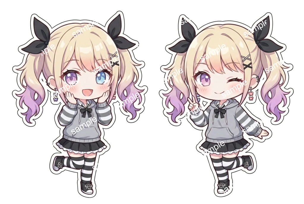 【限定1点】地雷系ストリートパーカーちゃん【Vライバーデビューフルセット】