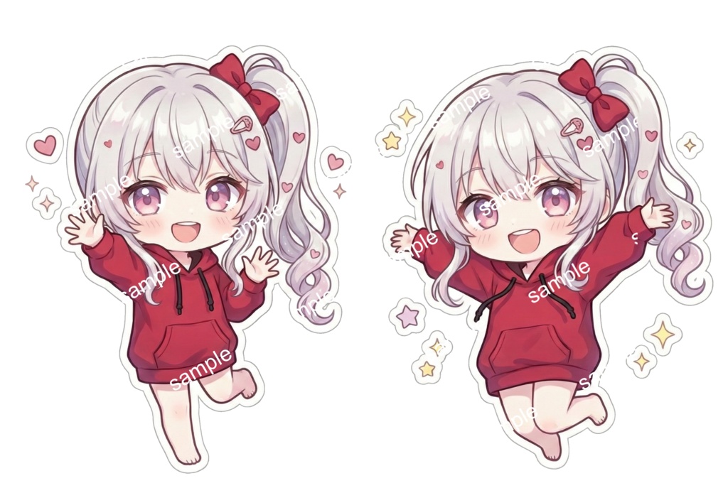 【限定1点】無防備な彼パーカー姿の白銀少女【Vライバーデビューフルセット】