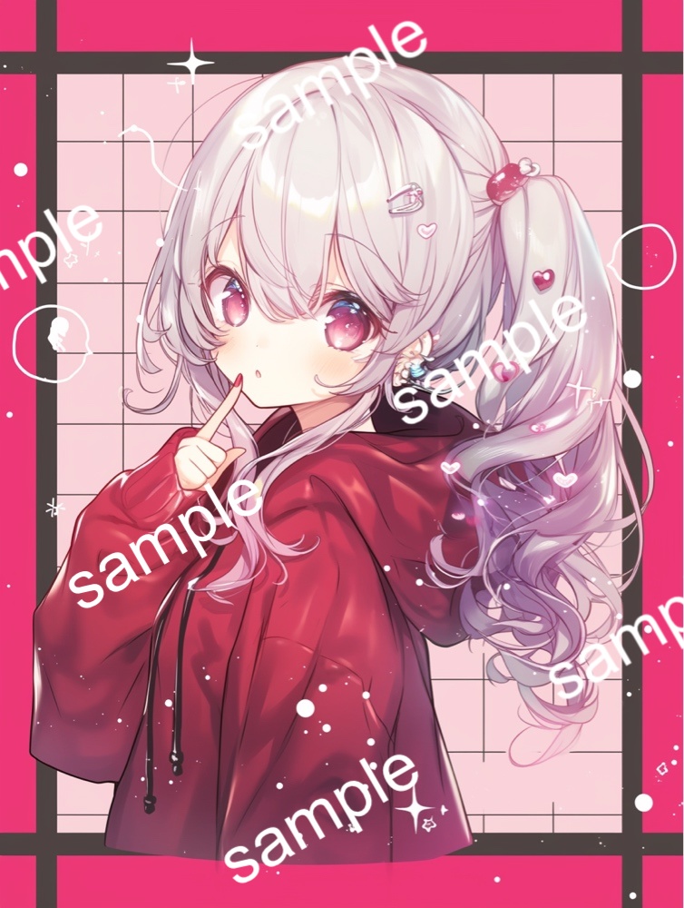 【限定1点】無防備な彼パーカー姿の白銀少女【Vライバーデビューフルセット】