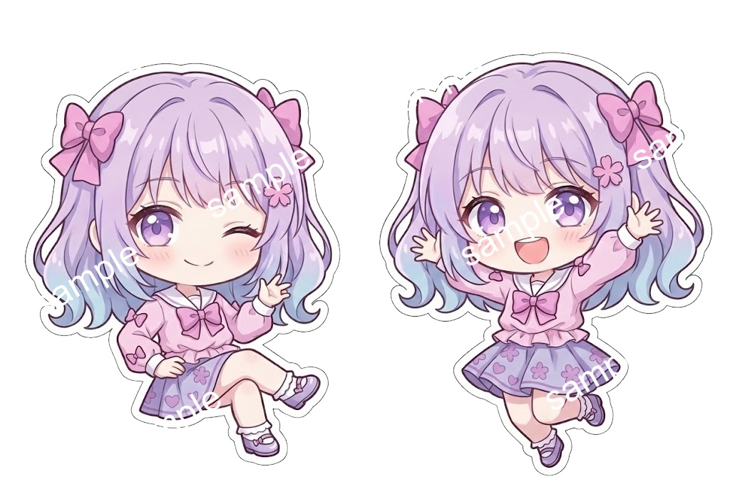 【限定1点】お花とリボンの夢見るラベンダー少女【Vライバーデビューフルセット】