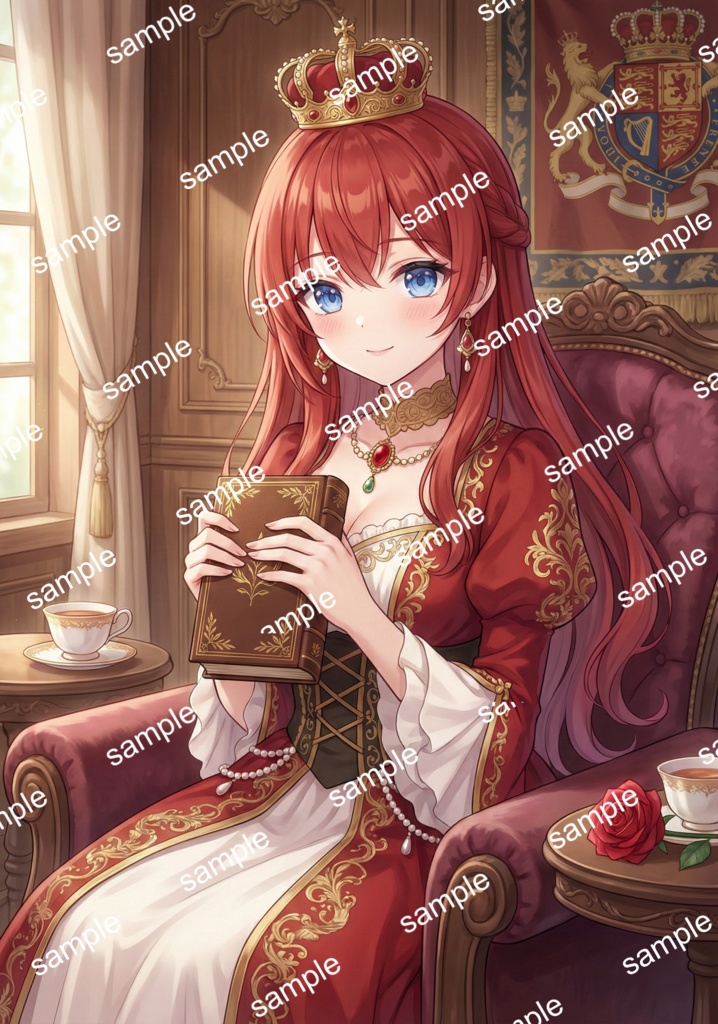 【限定1点】王道ファンタジー!赤髪の正統派プリンセス【Vライバーデビューフルセット】