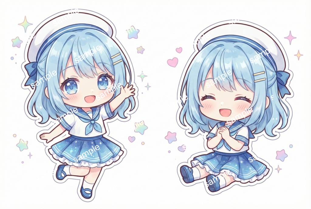 【限定1点】爽やかマリン!星空スカートの元気なセーラーアイドル【Vライバーデビューフルセット】