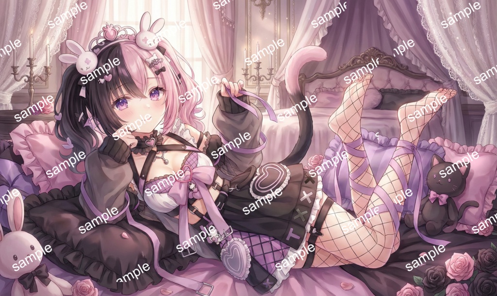 【限定1点】ウサ耳×地雷系!甘くて重い?最強カワイイ【Vライバーデビューフルセット】