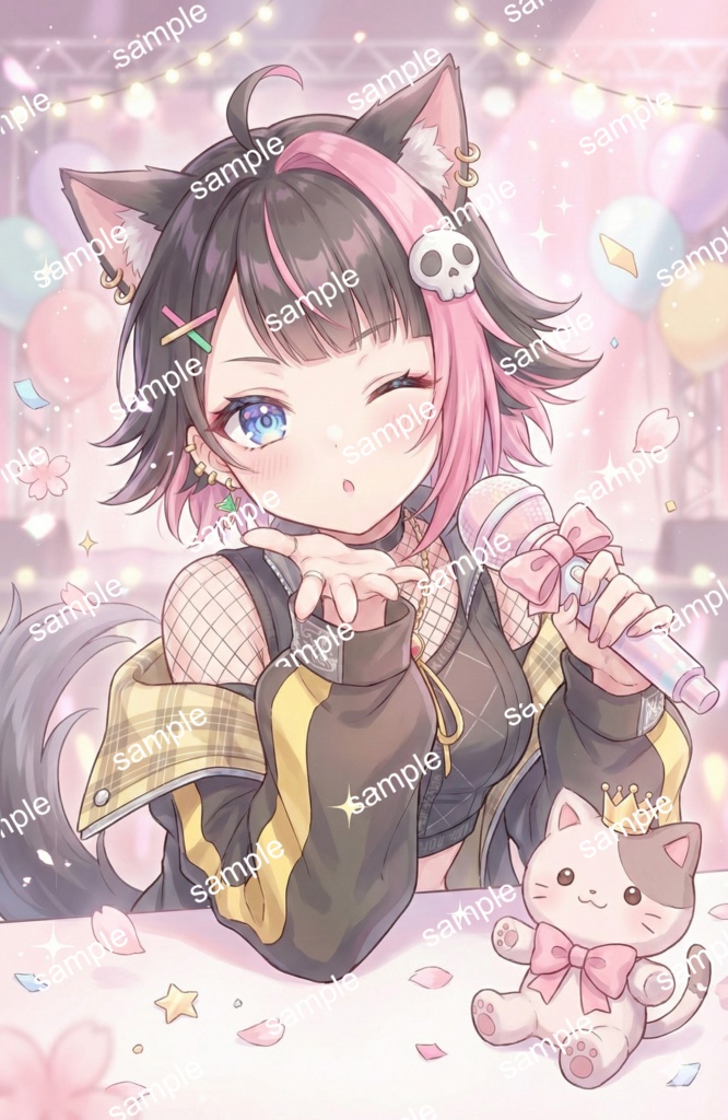 【限定1点】小悪魔な猫耳パンクガール!【Vライバーデビューフルセット】