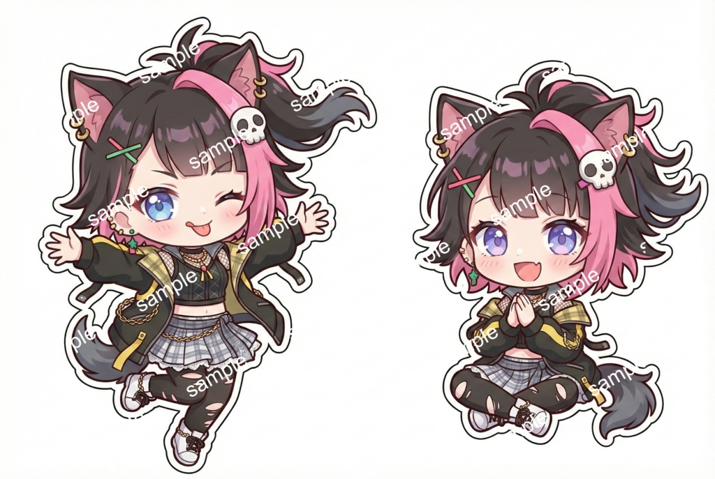 【限定1点】小悪魔な猫耳パンクガール!【Vライバーデビューフルセット】