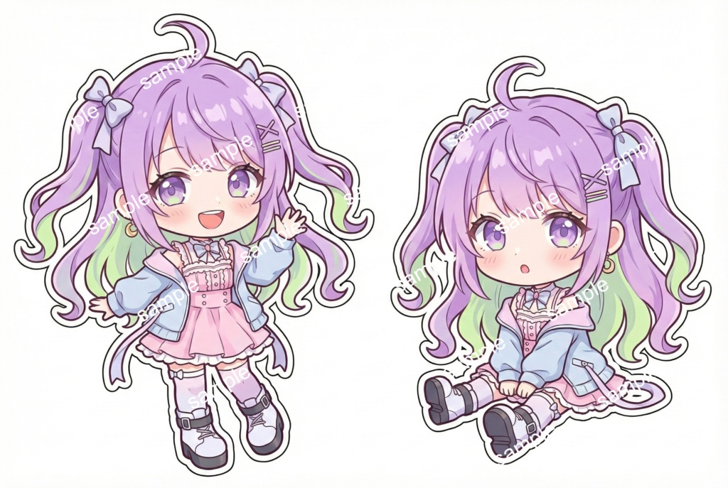 【限定1点】ダボパーカー×フリルワンピ!パステル天使界隈【Vライバーデビューフルセット】