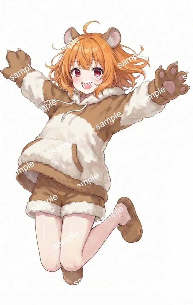 【限定1点】元気いっぱい!もこもこクマさんのルームウェア【Vライバーデビューフルセット】