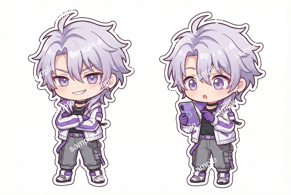 【限定1点】近未来テックウェア!銀髪クールなゲーマー男子【Vライバーデビューフルセット】