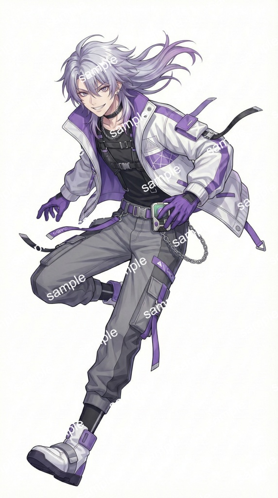 【限定1点】近未来テックウェア!銀髪クールなゲーマー男子【Vライバーデビューフルセット】