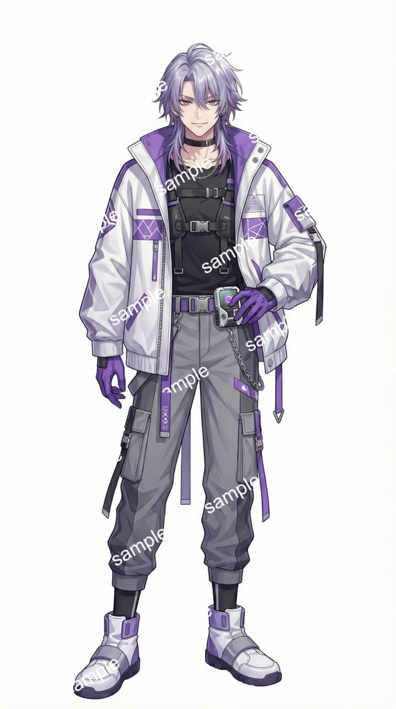 【限定1点】近未来テックウェア!銀髪クールなゲーマー男子【Vライバーデビューフルセット】