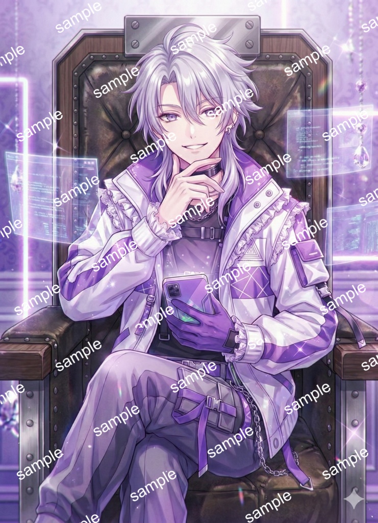 【限定1点】近未来テックウェア!銀髪クールなゲーマー男子【Vライバーデビューフルセット】