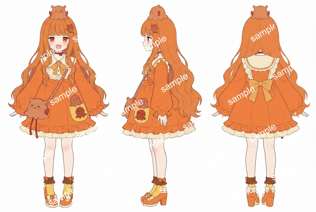 【限定1点】頭にメンダコ!?ビタミンカラーの海鮮マスコット【Vライバーデビューフルセット】