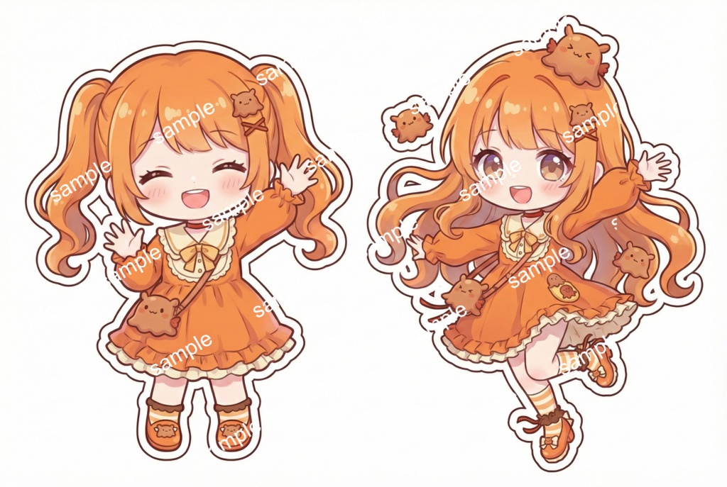 【限定1点】頭にメンダコ!?ビタミンカラーの海鮮マスコット【Vライバーデビューフルセット】