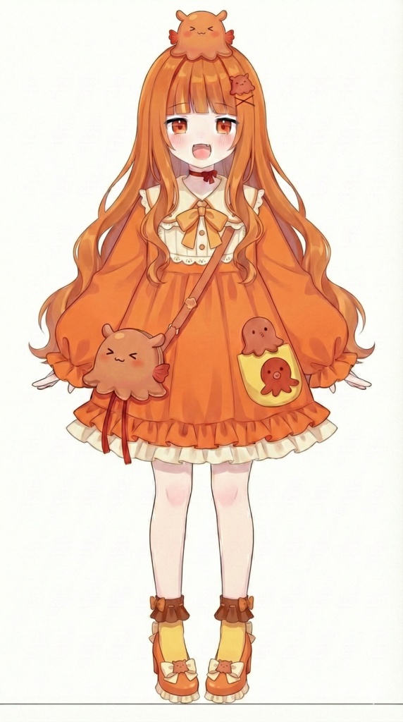 【限定1点】頭にメンダコ!?ビタミンカラーの海鮮マスコット【Vライバーデビューフルセット】