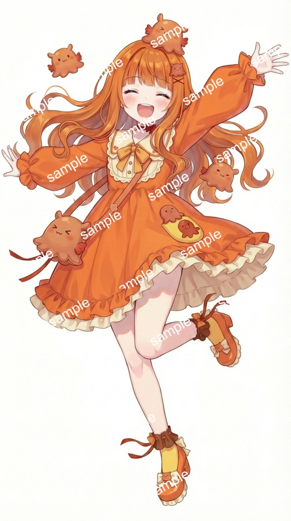 【限定1点】頭にメンダコ!?ビタミンカラーの海鮮マスコット【Vライバーデビューフルセット】