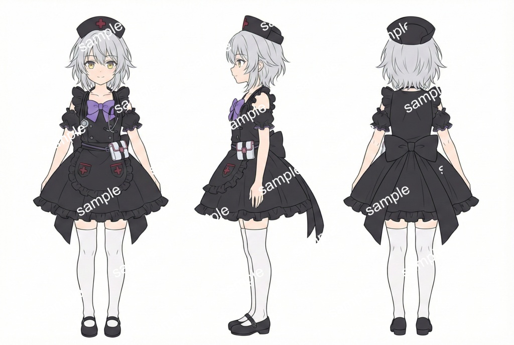 【限定1点】闇カワなブラックナース!治療の時間だよ💉【Vライバーデビューフルセット】