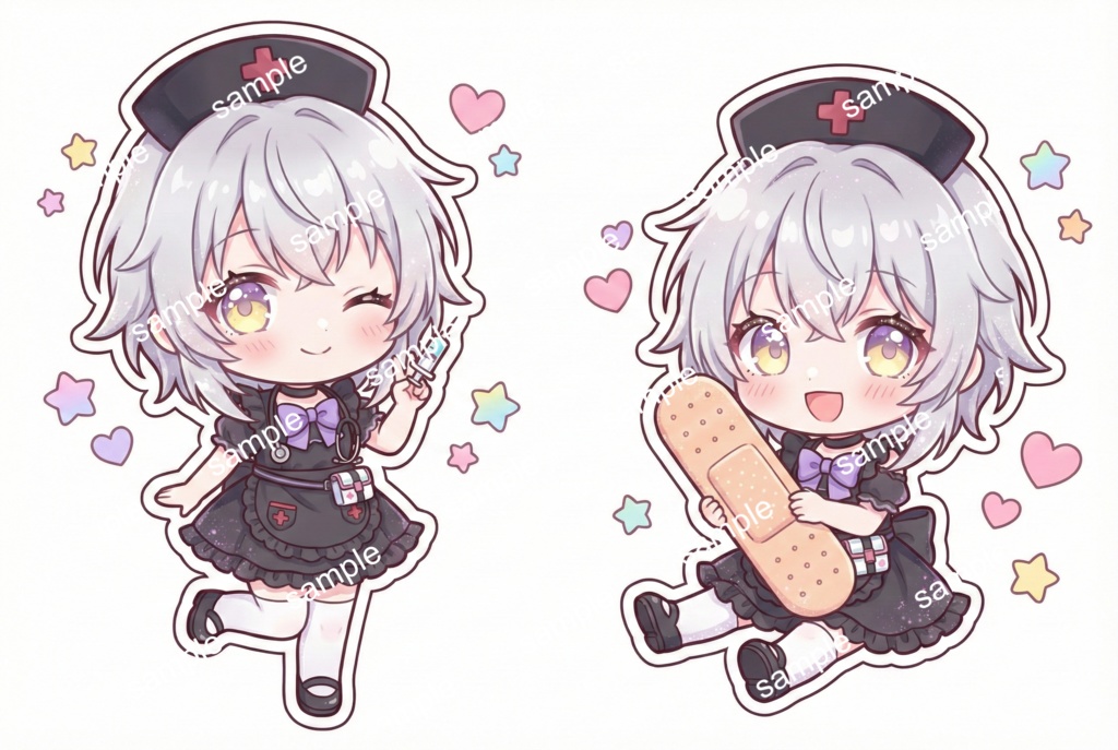 【限定1点】闇カワなブラックナース!治療の時間だよ💉【Vライバーデビューフルセット】