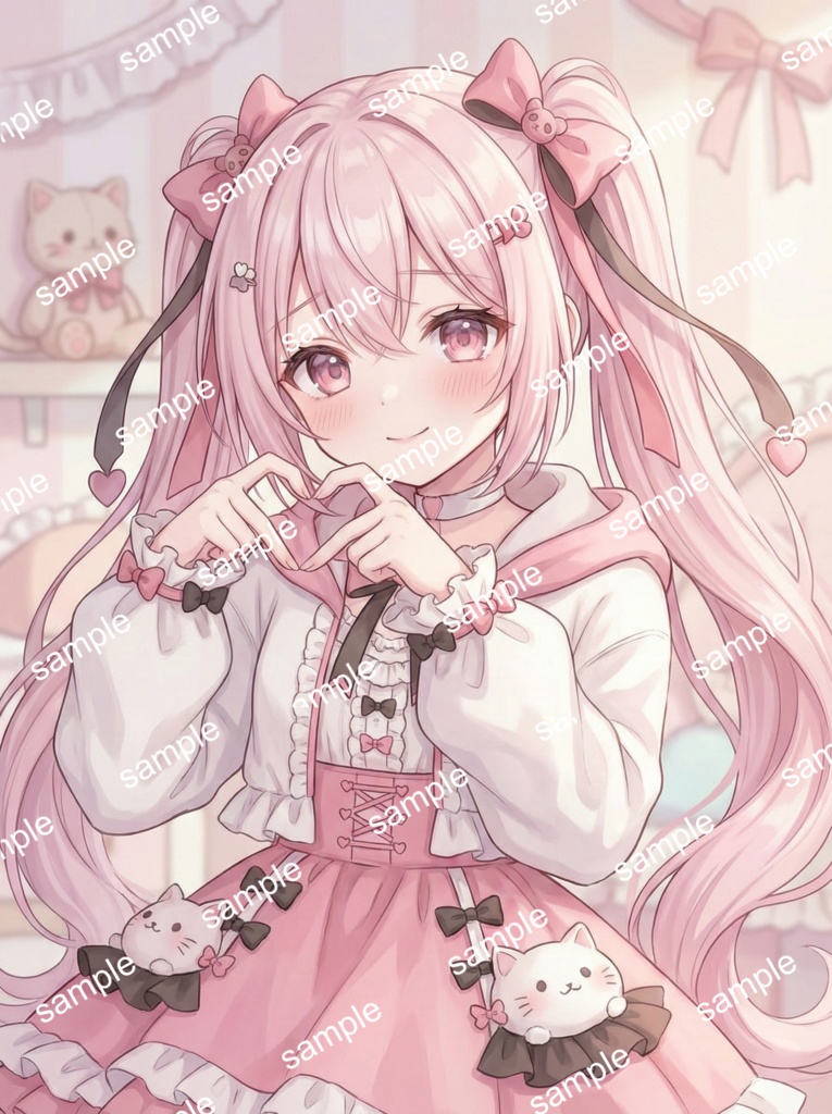 【限定1点】ハートの尻尾に釘付け!甘々ピンクの小悪魔アイドル【Vライバーデビューフルセット】