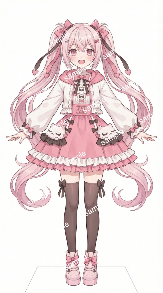 【限定1点】ハートの尻尾に釘付け!甘々ピンクの小悪魔アイドル【Vライバーデビューフルセット】