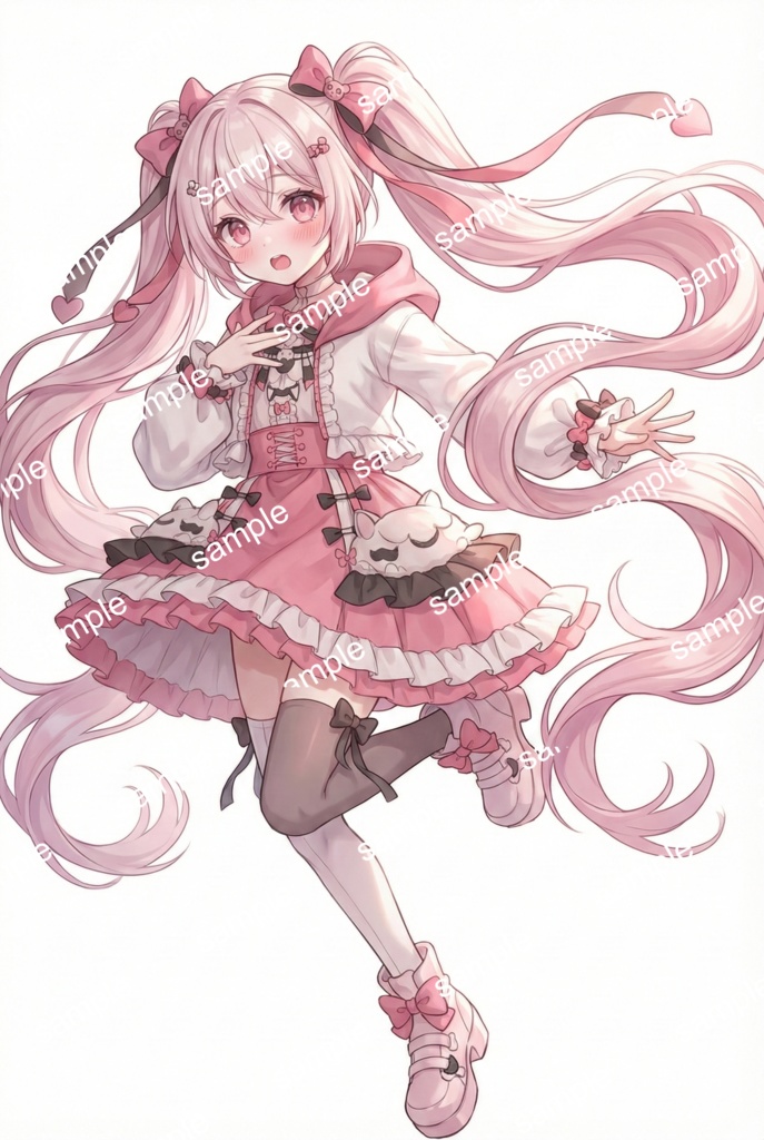 【限定1点】ハートの尻尾に釘付け!甘々ピンクの小悪魔アイドル【Vライバーデビューフルセット】