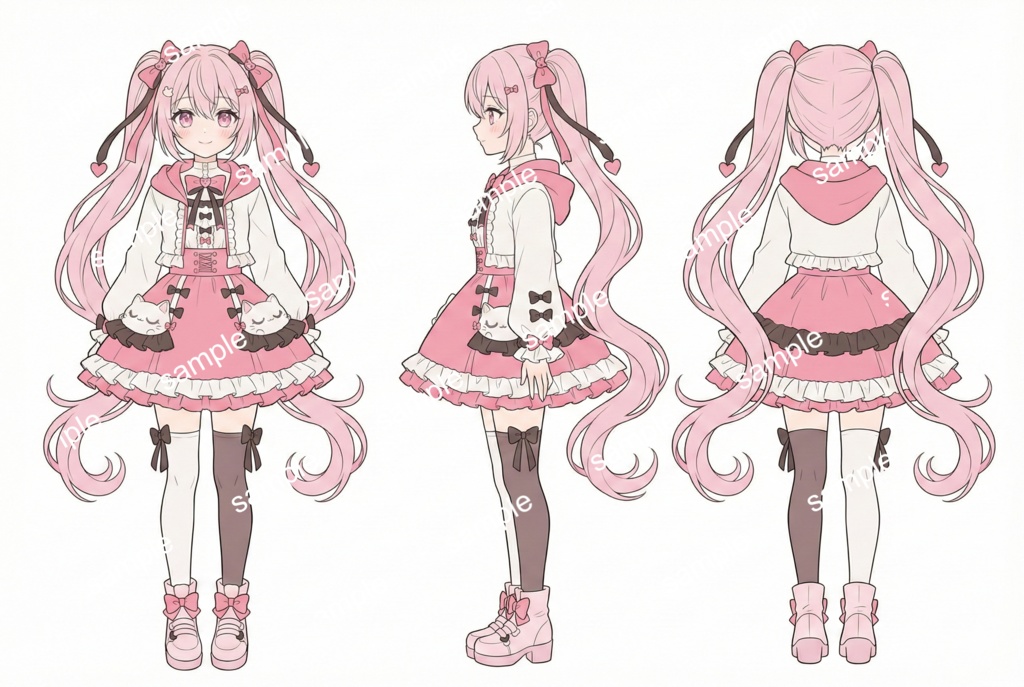 【限定1点】ハートの尻尾に釘付け!甘々ピンクの小悪魔アイドル【Vライバーデビューフルセット】