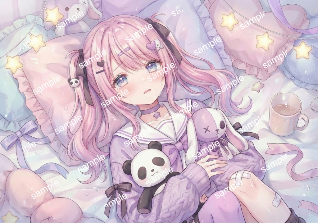 【限定1点】ぬいぐるみと絆創膏!甘えん坊な病みかわ少女【Vライバーデビューフルセット】